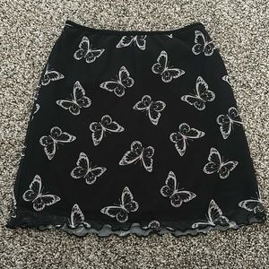 art class - Girls Mesh Butterfly Skirt - Size M (7/8)